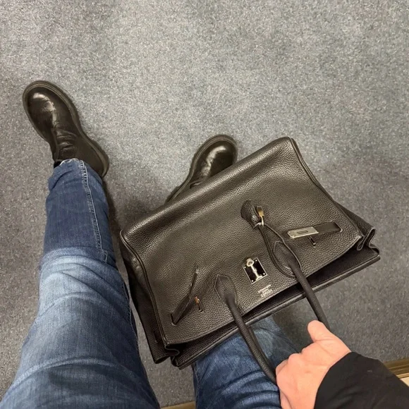 Hermes Birkin 35. 2005 I stamp in incredible condition in Togo w/palladium hw - Picture 7 of 16